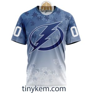 Tampa Bay Lightning Customized Tshirt Hoodie With Autism Awareness 2024 Design2B6 ROFkX