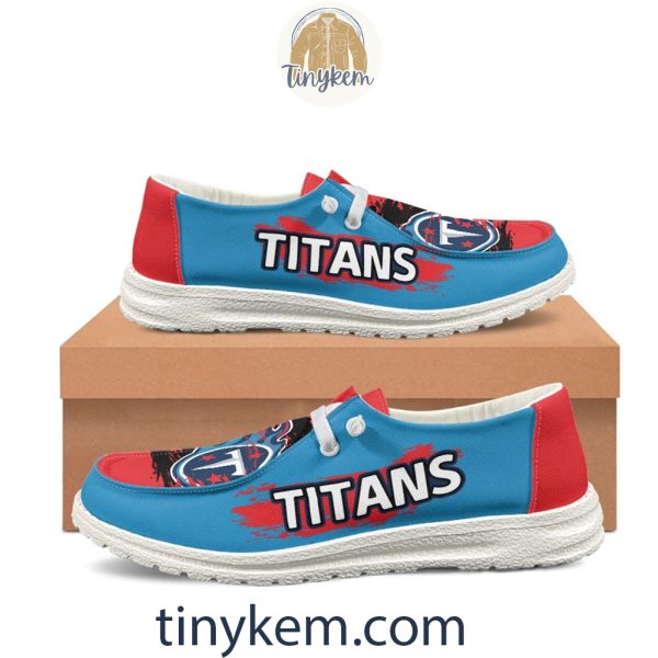 Tennessee Titans Dude Canvas Loafer Shoes
