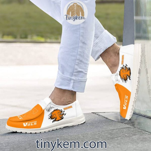 Tennessee Volunteers Customized Canvas Loafer Dude Shoes