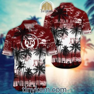 Texas A&M Aggies Summer Coconut Hawaiian Shirt