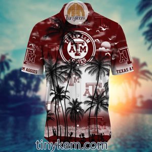 Texas A M Aggies Summer Coconut Hawaiian Shirt2B2 Ulofl