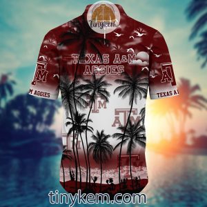 Texas A M Aggies Summer Coconut Hawaiian Shirt2B3 KQlga