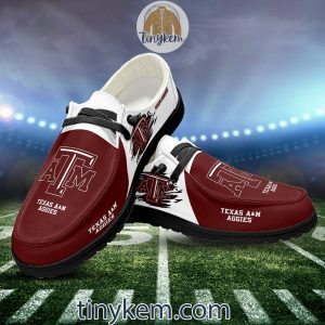 Texas A26M Aggies Customized Canvas Loafer Dude Shoes2B6 BqtKR