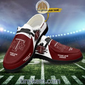 Texas A26M Aggies Customized Canvas Loafer Dude Shoes2B7 ZFzez