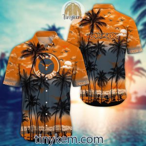 Texas Longhorns Summer Coconut Hawaiian Shirt