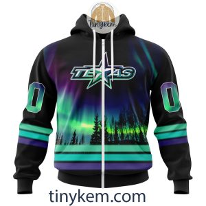 Texas Stars Northern Lights Hoodie Tshirt Sweatshirt2B2 RdWlC