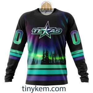 Texas Stars Northern Lights Hoodie Tshirt Sweatshirt2B4 8dGuF
