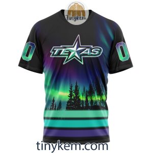 Texas Stars Northern Lights Hoodie Tshirt Sweatshirt2B6 aoMrS