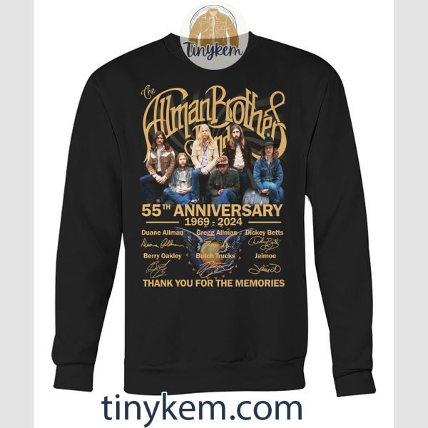 The Allman Brothers 55 Years Anniversary 1969-2024 Shirt