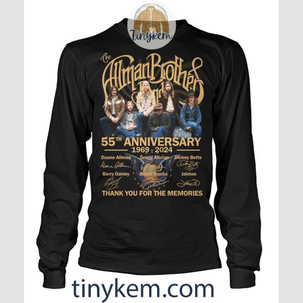 The Allman Brothers 55 Years Anniversary 1969-2024 Shirt