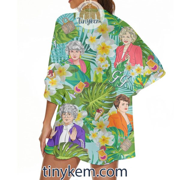 The Golden Girls Floral Kimono Beach