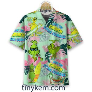 The Grinch Stole Summer Flowers Hawaiian Shirt2B2 WeqUi
