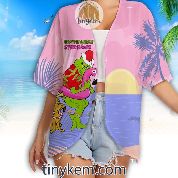 The Grinch Summer Kimono Beach