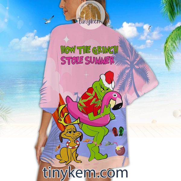 The Grinch Summer Kimono Beach