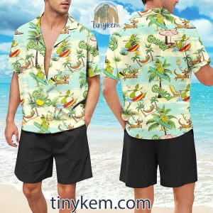 The Grinch Surfing On Summer Vacation Hawaiian Shirt2B3 R37X0
