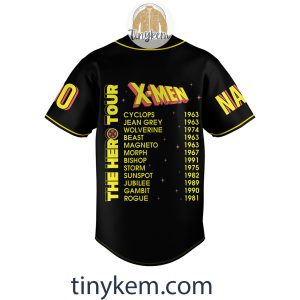 The Hero Tour X men Customized Baseball Jersey2B3 yK6d8