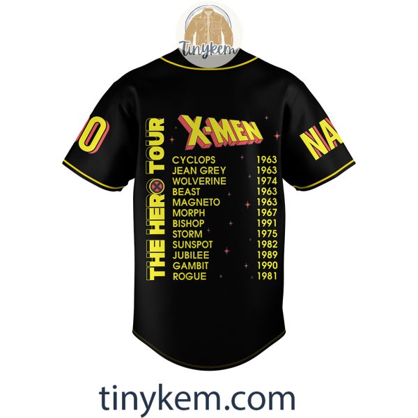 The Hero Tour X-men Customized Baseball Jersey