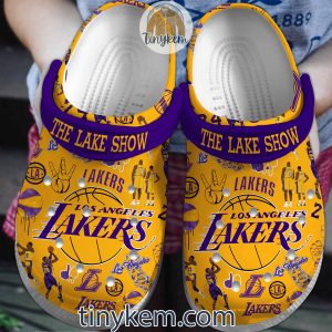 The Lake Show Unisex Clog Crocs: Gift For Lakers fans