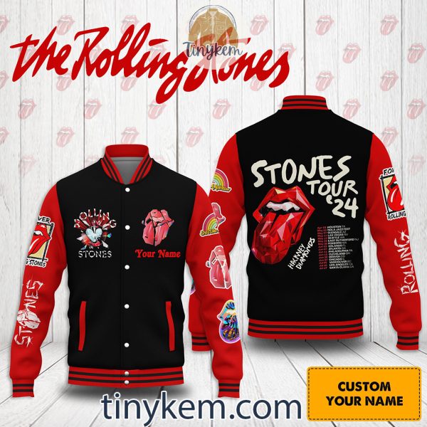 The Rolling Stones Hackney Diamond 24 Tour Customized Baseball Jacket