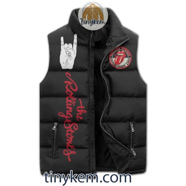 The Rolling Stones Puffer Sleeveless Jacket: I See A Red Door And I Want It Painted Black