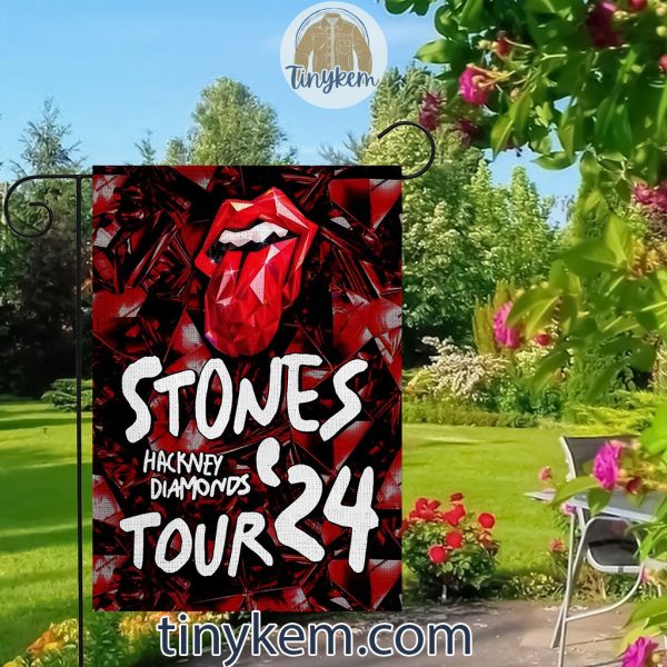 The Rolling Stones Tour 24 Garden House Flag