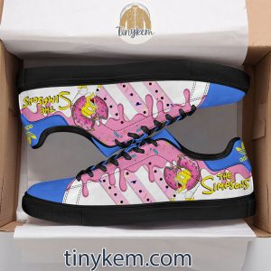 The Simpsons Donut Leather Skate Shoes