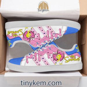 The Simpsons Donut Leather Skate Shoes