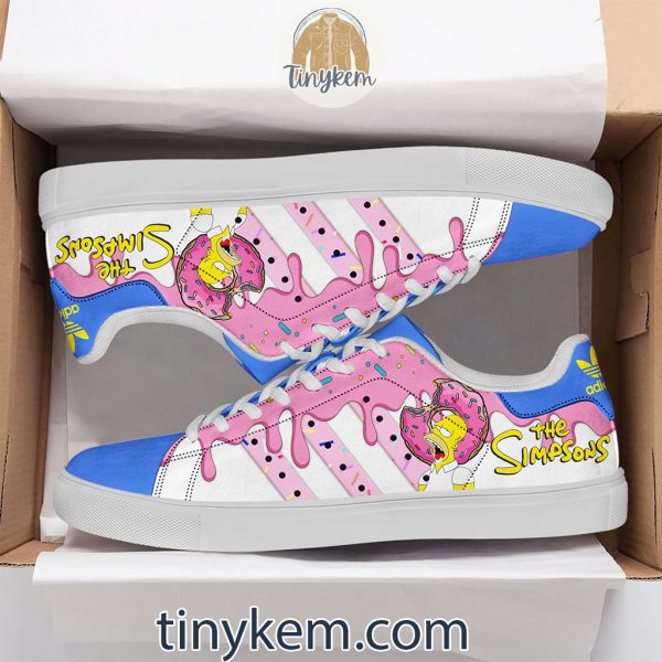 The Simpsons Donut Leather Skate Shoes