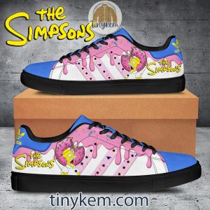 The Simpsons Donut Leather Skate Shoes2B3 I40hj
