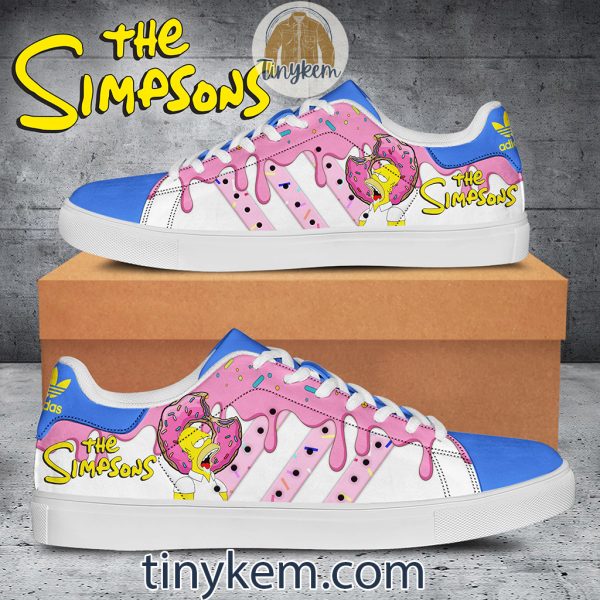 The Simpsons Donut Leather Skate Shoes