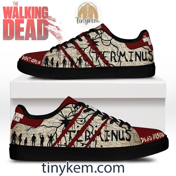 The Walking Dead Leather Skate Shoes