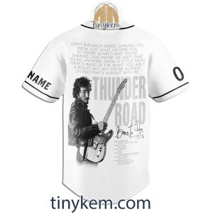 Thunder Road 2024 Tour Of Bruce Springsteen Customized Baseball Jersey2B3 00cwV