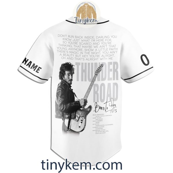 Thunder Road 2024 Tour Of Bruce Springsteen Customized Baseball Jersey