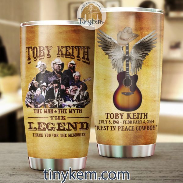 Toby Keith The Man The Myth The Legend 20oz Tumbler