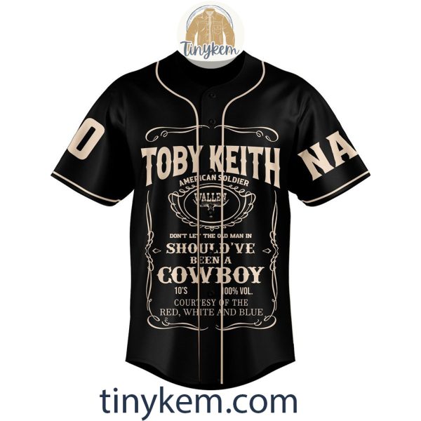 Toby Keith Whiskey Customized Baseball Jersey