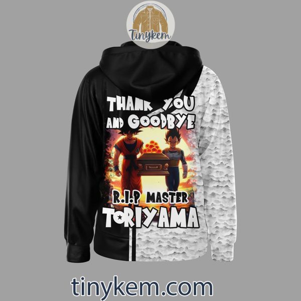 Toriyama Akira Zipper Hoodie: Thank You And Goodbye Master