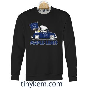 Toronto Maple Leafs And Snoopy Driving Car Shirt2B3 dJkyo