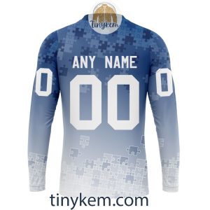 Toronto Maple Leafs Customized Tshirt Hoodie With Autism Awareness 2024 Design2B5 U4uId
