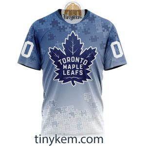 Toronto Maple Leafs Customized Tshirt Hoodie With Autism Awareness 2024 Design2B6 Cnipl