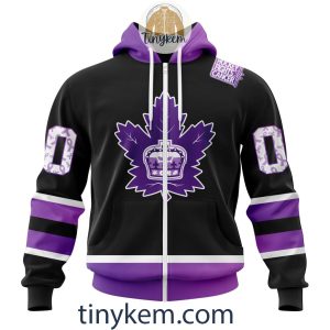 Toronto Marlies Hockey Fight Cancer Hoodie Tshirt2B2 Ev0vv