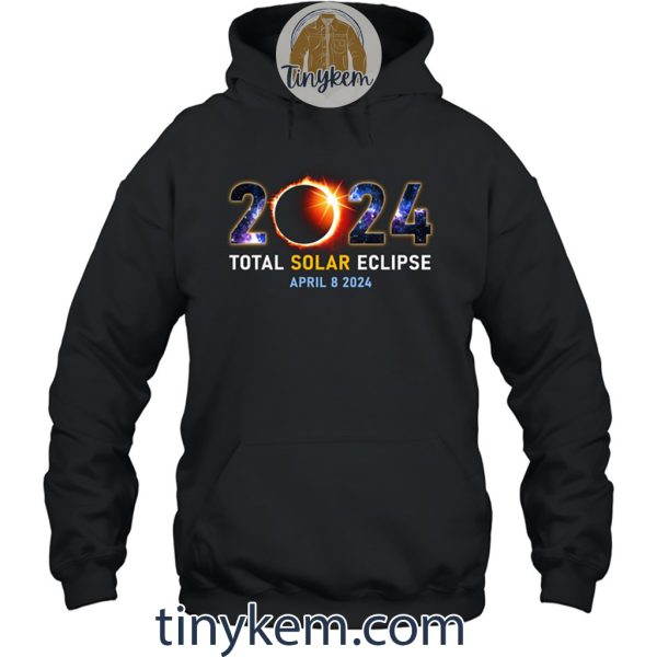 Total Solar Eclipse April 2024 Shirt With Two Sides Printed