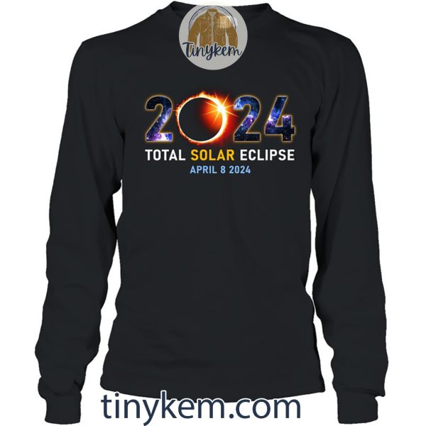 Total Solar Eclipse April 2024 Shirt With Two Sides Printed