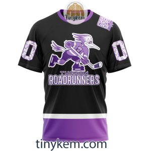 Tucson Roadrunners Hockey Fight Cancer Hoodie Tshirt2B6 OrOc8