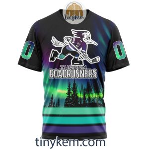 Tucson Roadrunners Northern Lights Hoodie Tshirt Sweatshirt2B6 WF0Ou