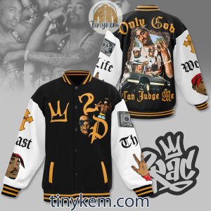 Tupac Baseball Jacket: Only God Can Judge Me