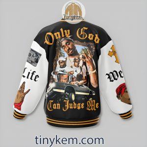 Tupac Baseball Jacket Only God Can Judge Me2B3 RDyTn