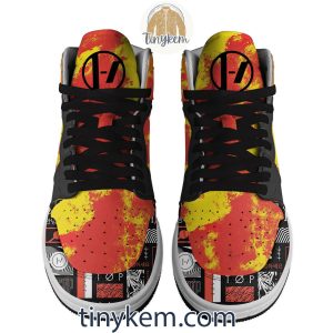 Twenty One Pilots Fire Air Jordan 1 High Top Shoes