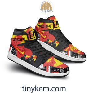 Twenty One Pilots Fire Air Jordan 1 High Top Shoes2B3 EE0NM