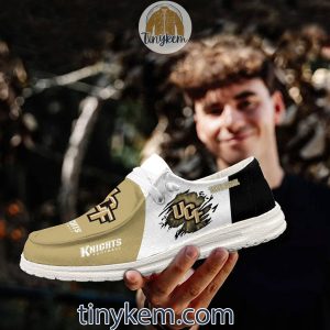UCF Knights Customized Canvas Loafer Dude Shoes
