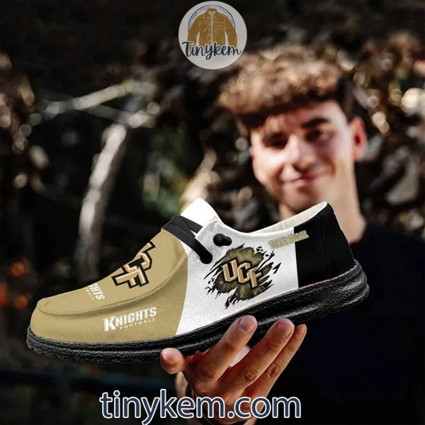 UCF Knights Customized Canvas Loafer Dude Shoes